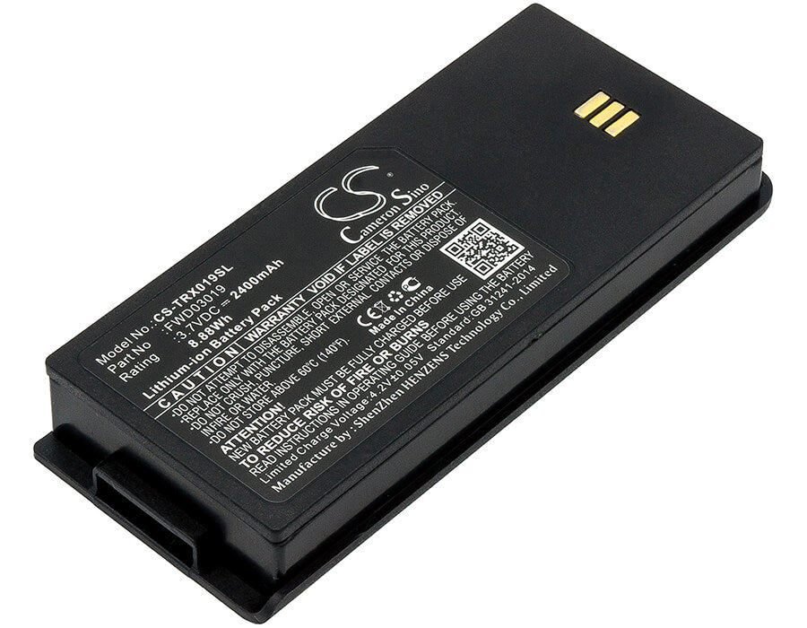 3.7V, 2400mAh, Li-ion Battery fits Thuraya, Xt Dual, 8.88Wh