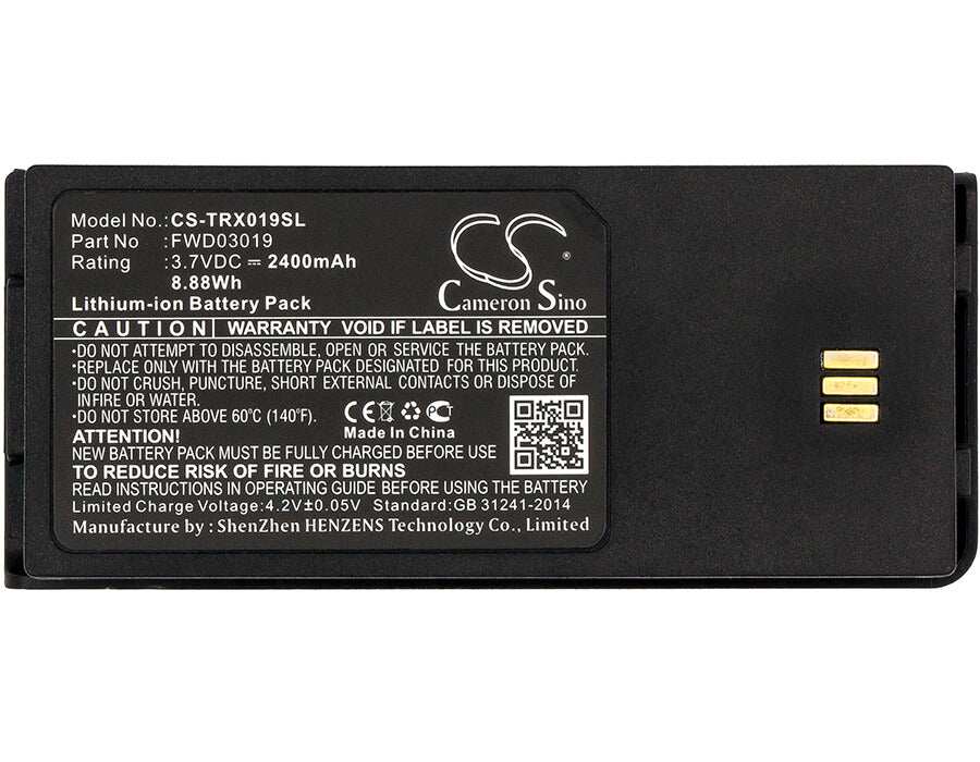 3.7V, 2400mAh, Li-ion Battery fits Thuraya, Xt Dual, 8.88Wh
