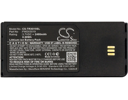 3.7V, 2400mAh, Li-ion Battery fits Thuraya, Xt Dual, 8.88Wh