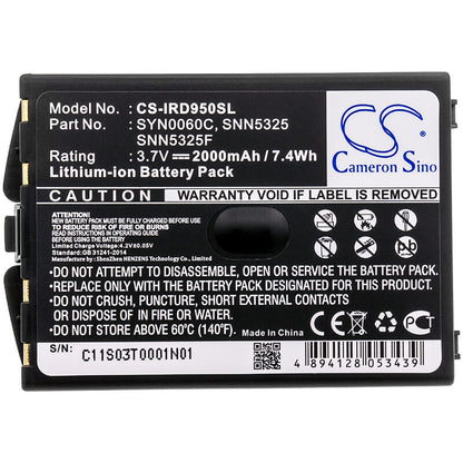 3.7V, 2000mAh, Li-ion Battery fits Iridium, 9500, 9505, 7.4Wh