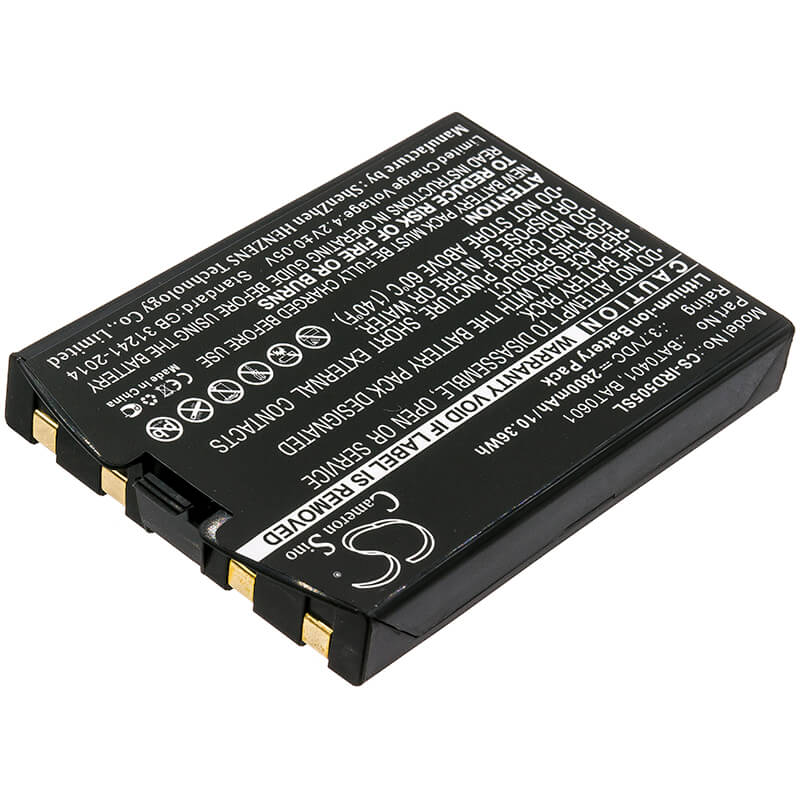 3.7V, 2800mAh, Li-ion Battery fits Iridium, 9505a, 10.36Wh