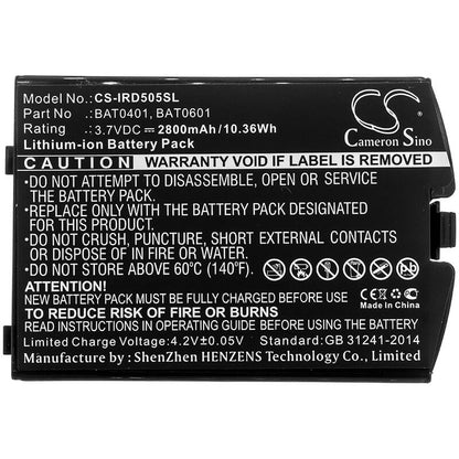 3.7V, 2800mAh, Li-ion Battery fits Iridium, 9505a, 10.36Wh