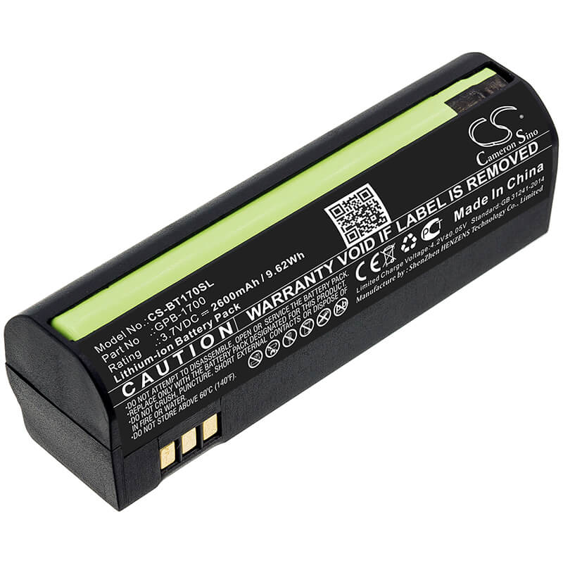 3.7V, 2600mAh, Li-ion Battery fits Globalstar, Gsp-1700, 9.62Wh