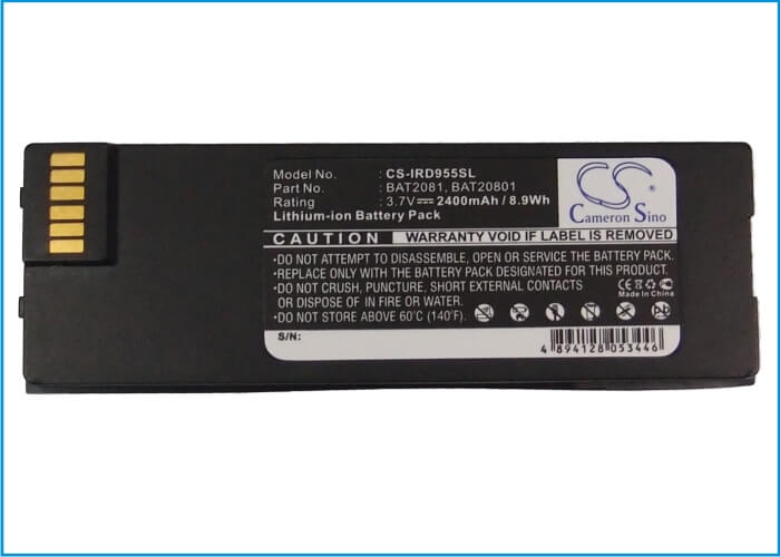 3.7V, 2400mAh, Li-ion Battery fits Iridium, 9555, 8.88Wh