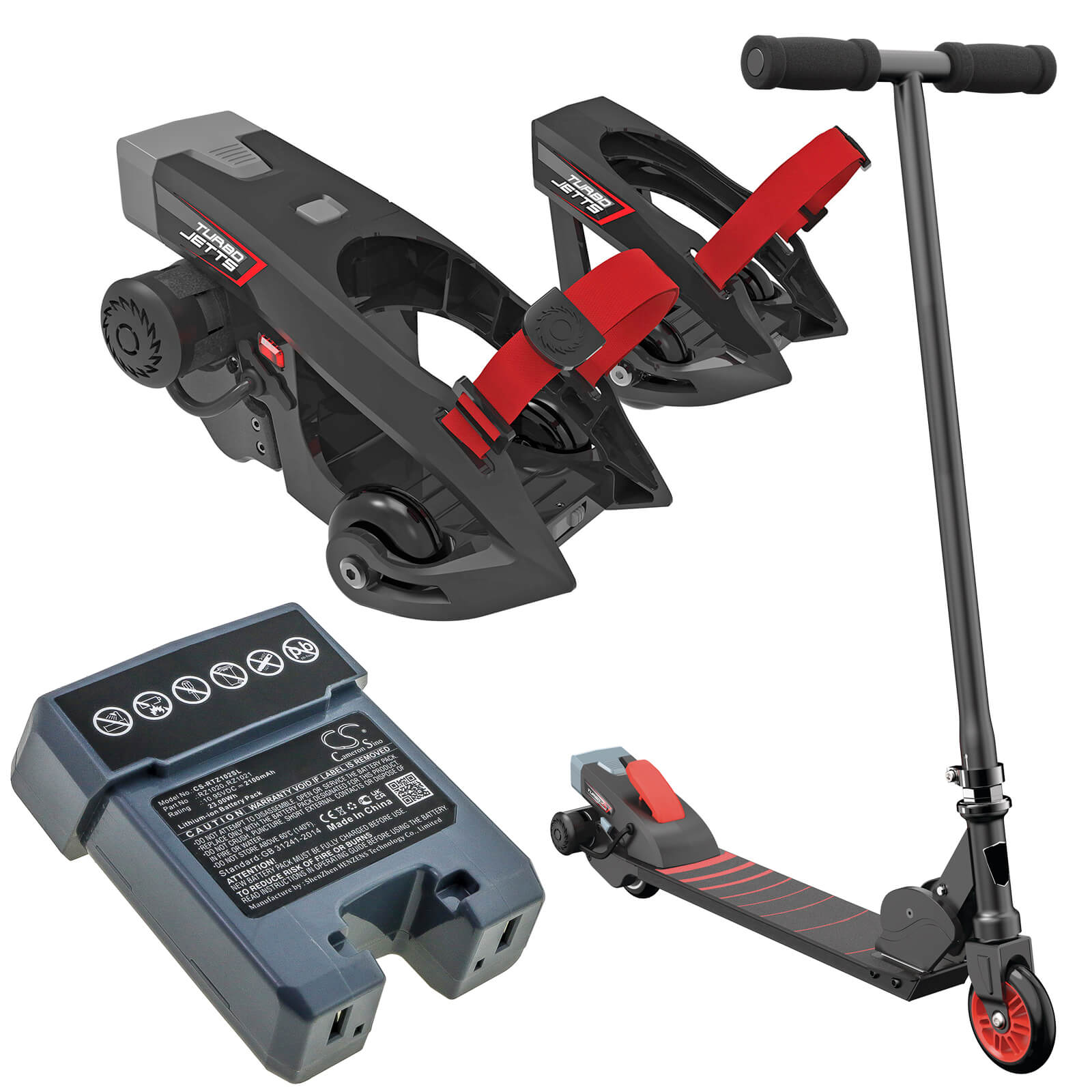 10.95V, 2100mAh, Li-ion Battery fits Razor, Turbo A, Turbo Jetts, 22.995Wh