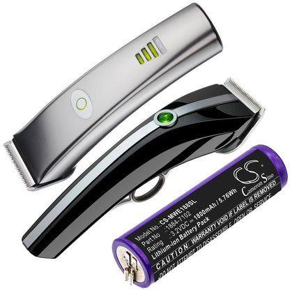 3.2V, 1800mAh, Li-ion Battery fits Moser, 1884 Li+pro, Ermila 1884, 5.76Wh