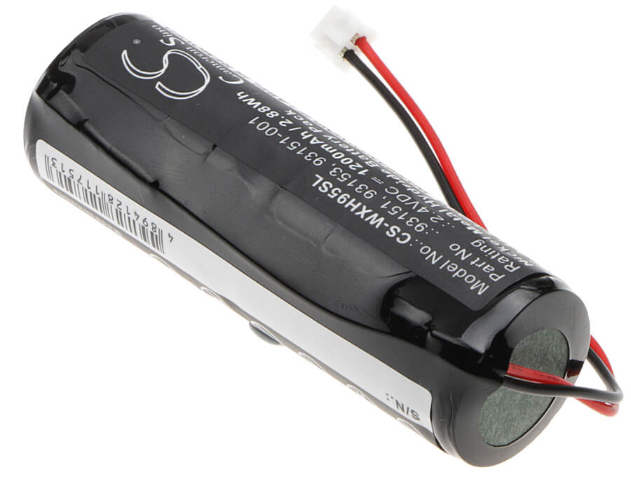 2.4V, 1200mAh, Ni-MH Battery fits Wahl, Pro 9550, Sterling Eclipse 8725, 2.88Wh