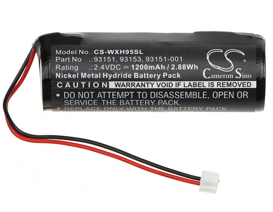 2.4V, 1200mAh, Ni-MH Battery fits Wahl, Pro 9550, Sterling Eclipse 8725, 2.88Wh