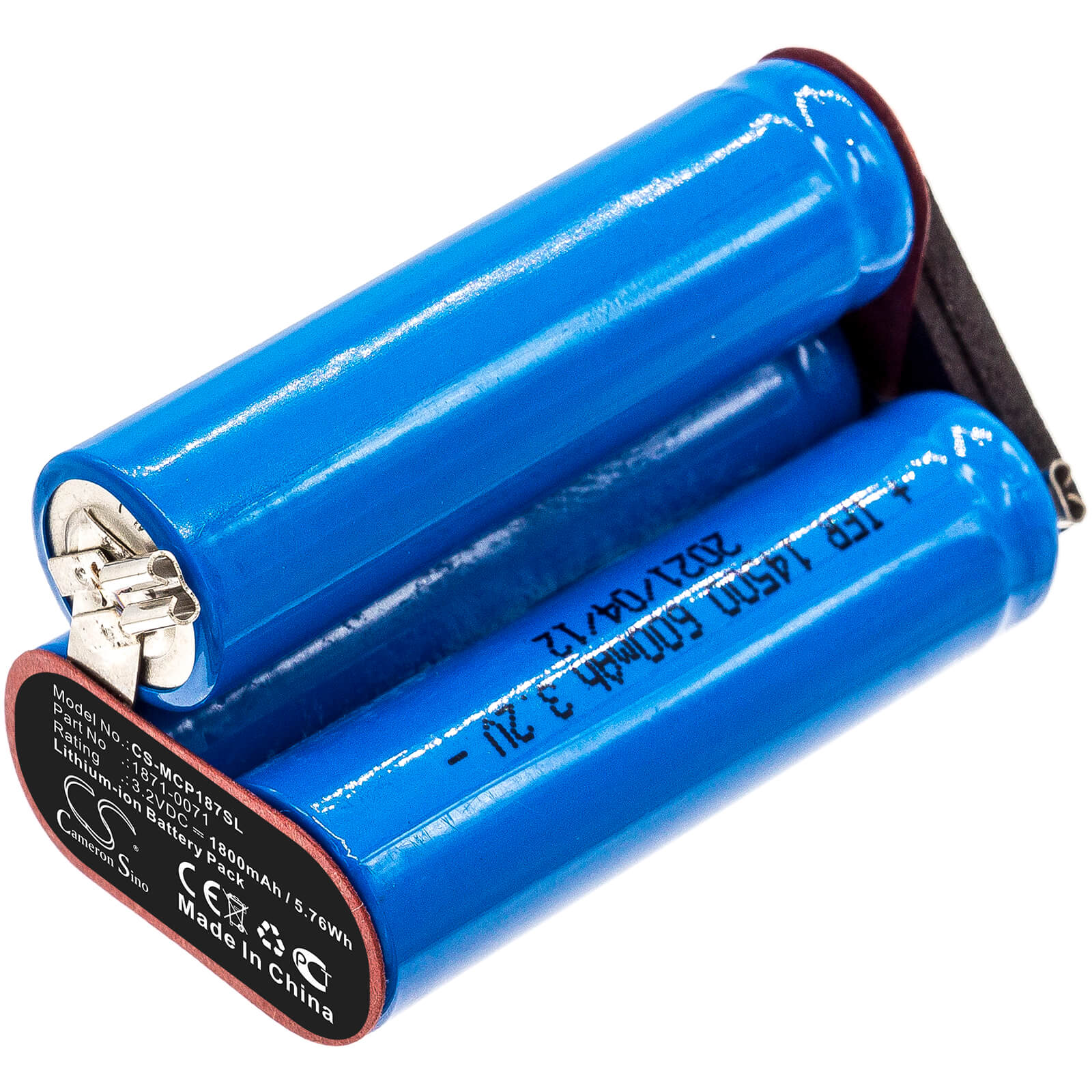 3.2V, 1800mAh, Li-ion Battery fits Moser, 1871-0071, Chrom Style Pro 1871, 5.76Wh