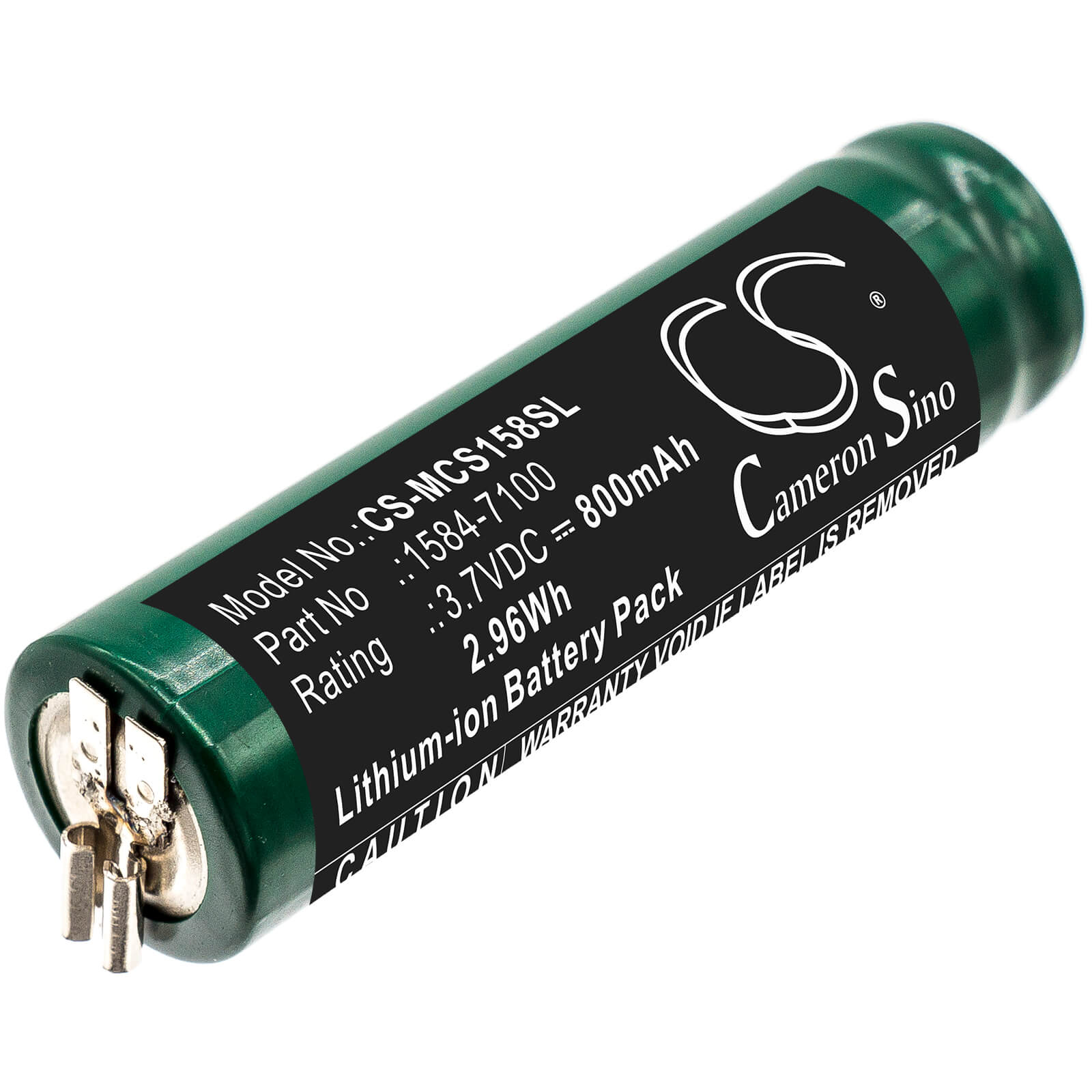 3.7V, 800mAh, Li-ion Battery fits Moser, Chromstyle 1584, 2.96Wh