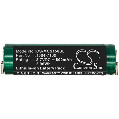 3.7V, 800mAh, Li-ion Battery fits Moser, Chromstyle 1584, 2.96Wh