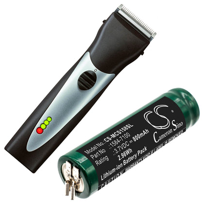 3.7V, 800mAh, Li-ion Battery fits Moser, Chromstyle 1584, 2.96Wh