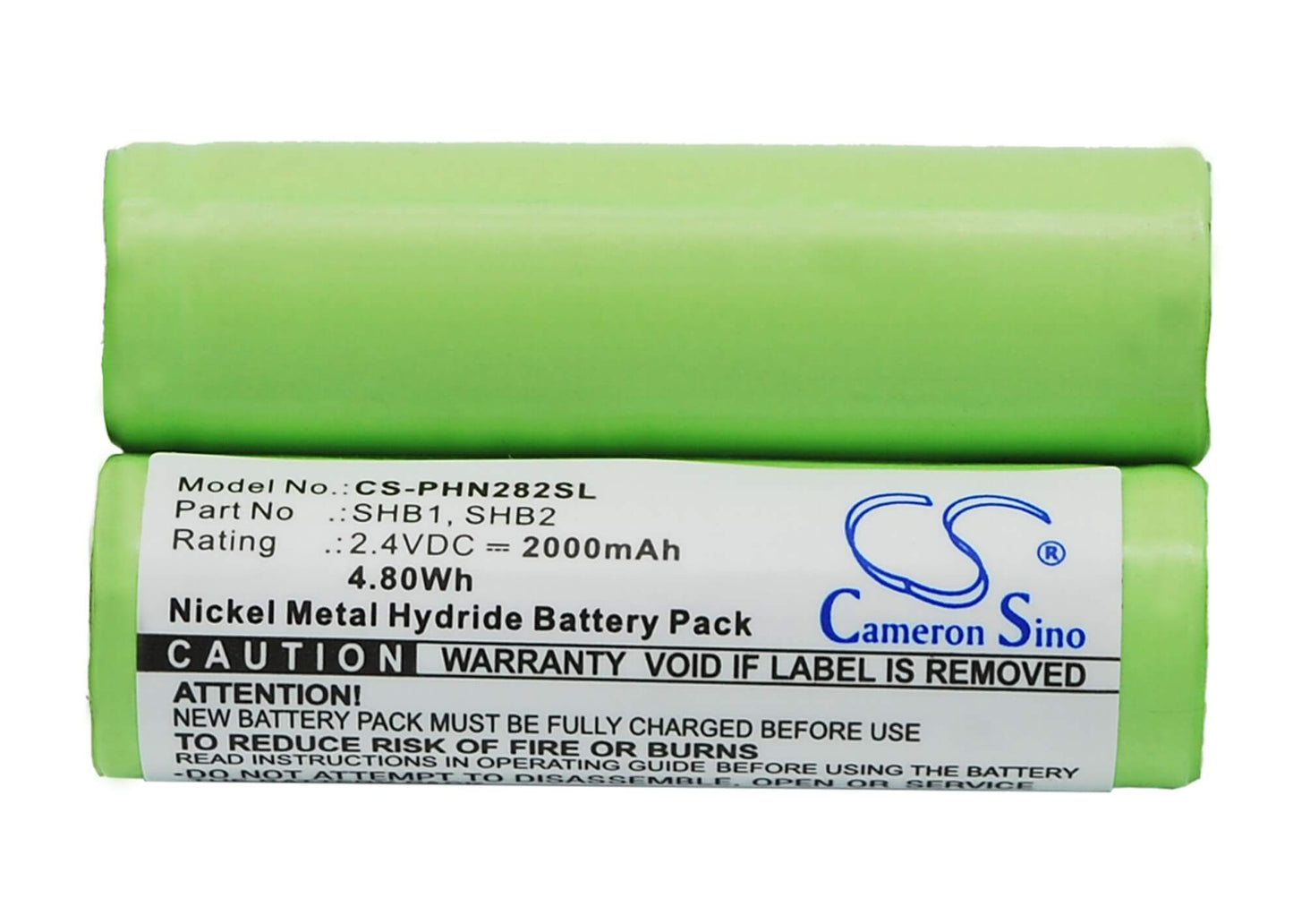 2.4V, 2000mAh, Ni-MH Battery fits Braun, 4510, 4520, 4.8Wh