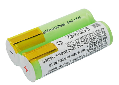 2.4V, 2000mAh, Ni-MH Battery fits Braun, 4510, 4520, 4.8Wh