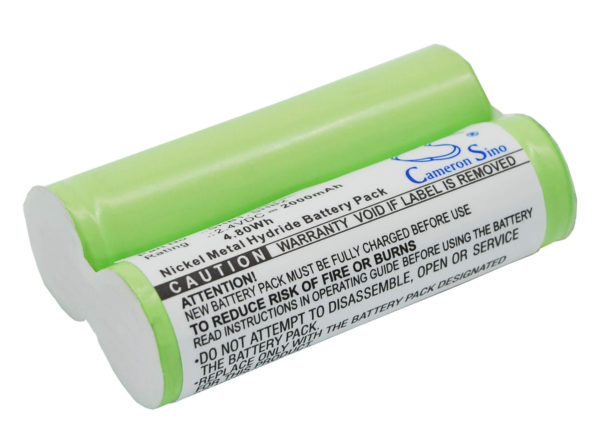2.4V, 2000mAh, Ni-MH Battery fits Ronson, Rr-3, 4.8Wh