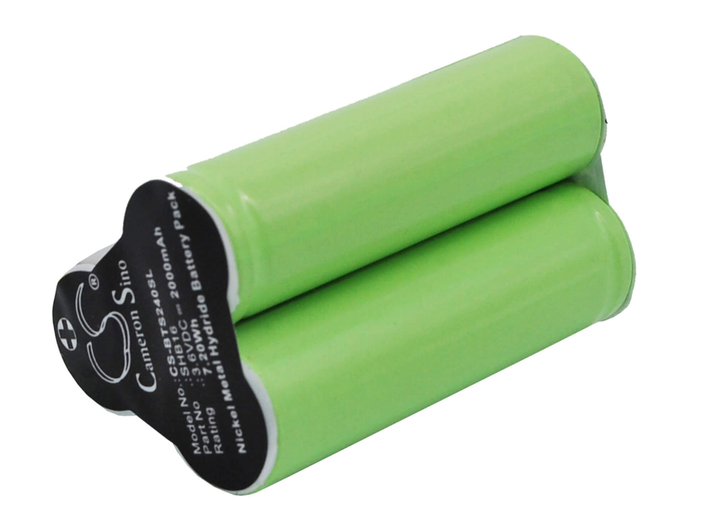 3.6V, 2000mAh, Ni-MH Battery fits Scherna, T44, 7.2Wh