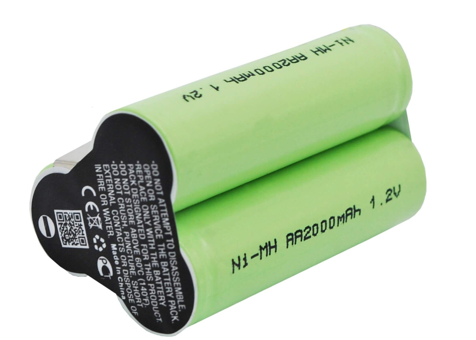 3.6V, 2000mAh, Ni-MH Battery fits Scherna, T44, 7.2Wh