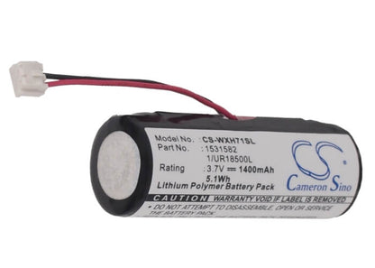3.7V, 1400mAh, Li-ion Battery fits Wella, Xpert Hs71, Xpert Hs71 Profi, 5.18Wh