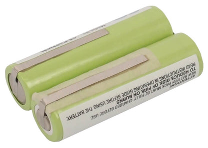 2.4V, 2000mAh, Ni-MH Battery fits Philips, 5812, 5825, 4.8Wh