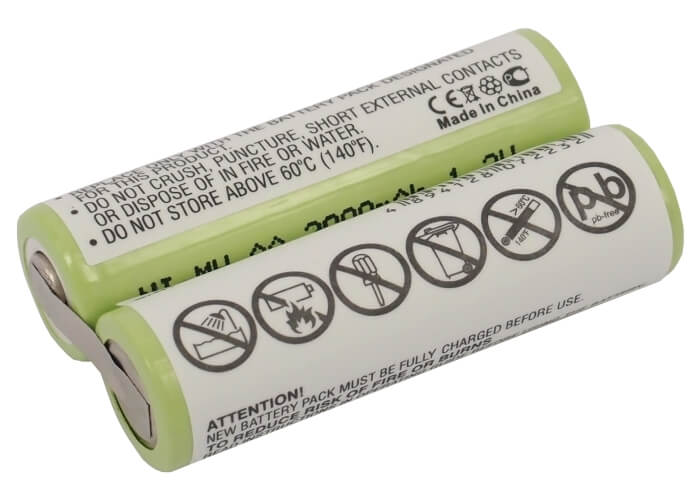 2.4V, 2000mAh, Ni-MH Battery fits Tondeo, Eco X Profi, Eco-x, 4.8Wh
