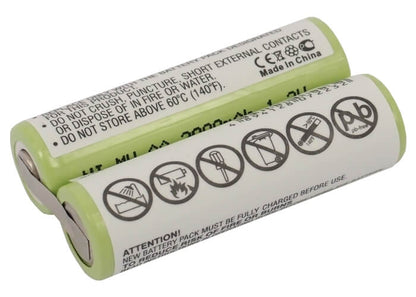 2.4V, 2000mAh, Ni-MH Battery fits Tondeo, Eco X Profi, Eco-x, 4.8Wh