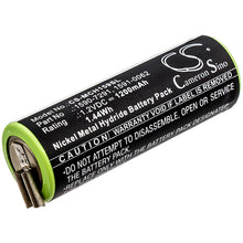 1.2V, 1200mAh, Ni-MH Battery fits Moser, Chromini 1591, Chromini 1591b, 1.44Wh