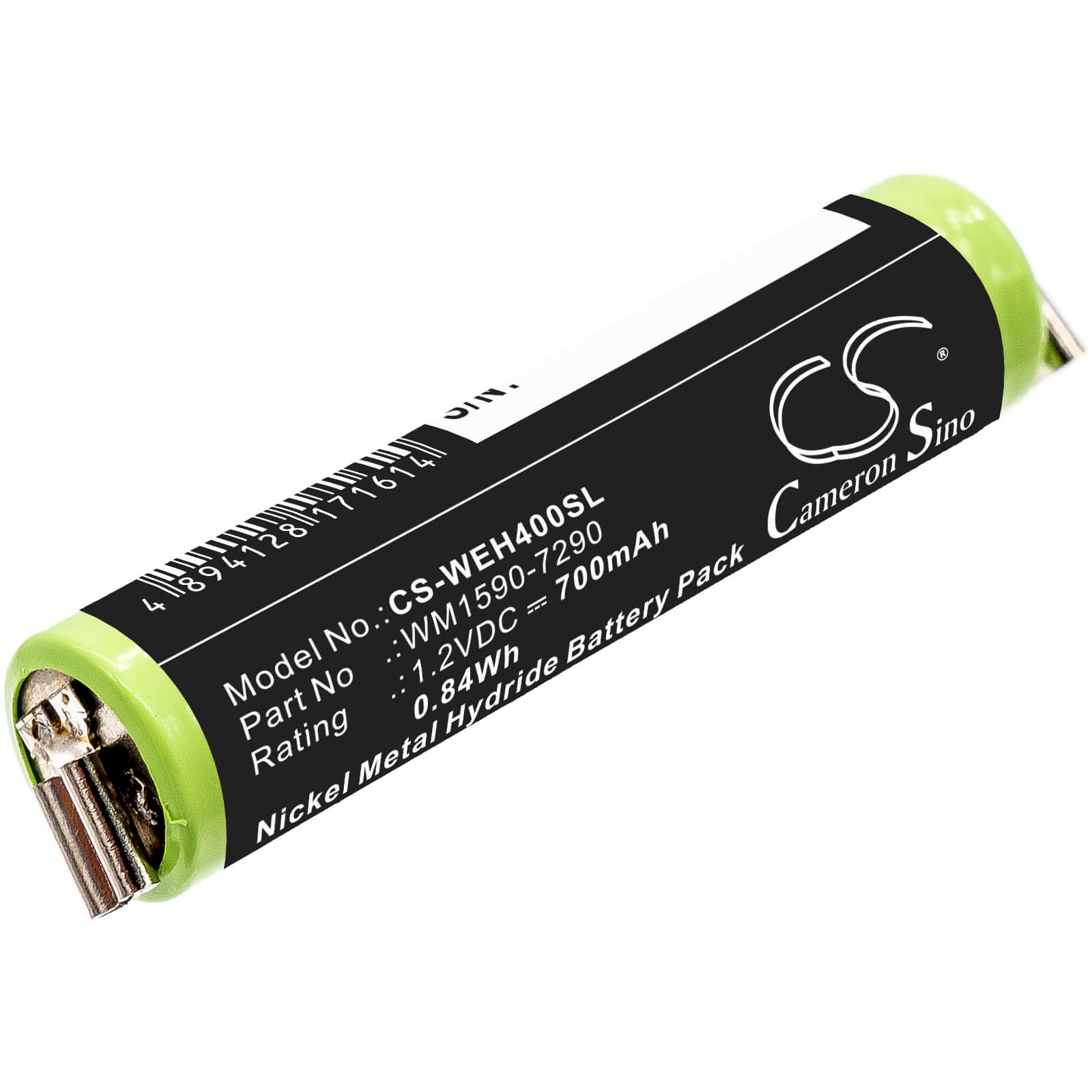 1.2V, 700mAh, Ni-MH Battery fits Wella, Bella, Chromini, 0.84Wh