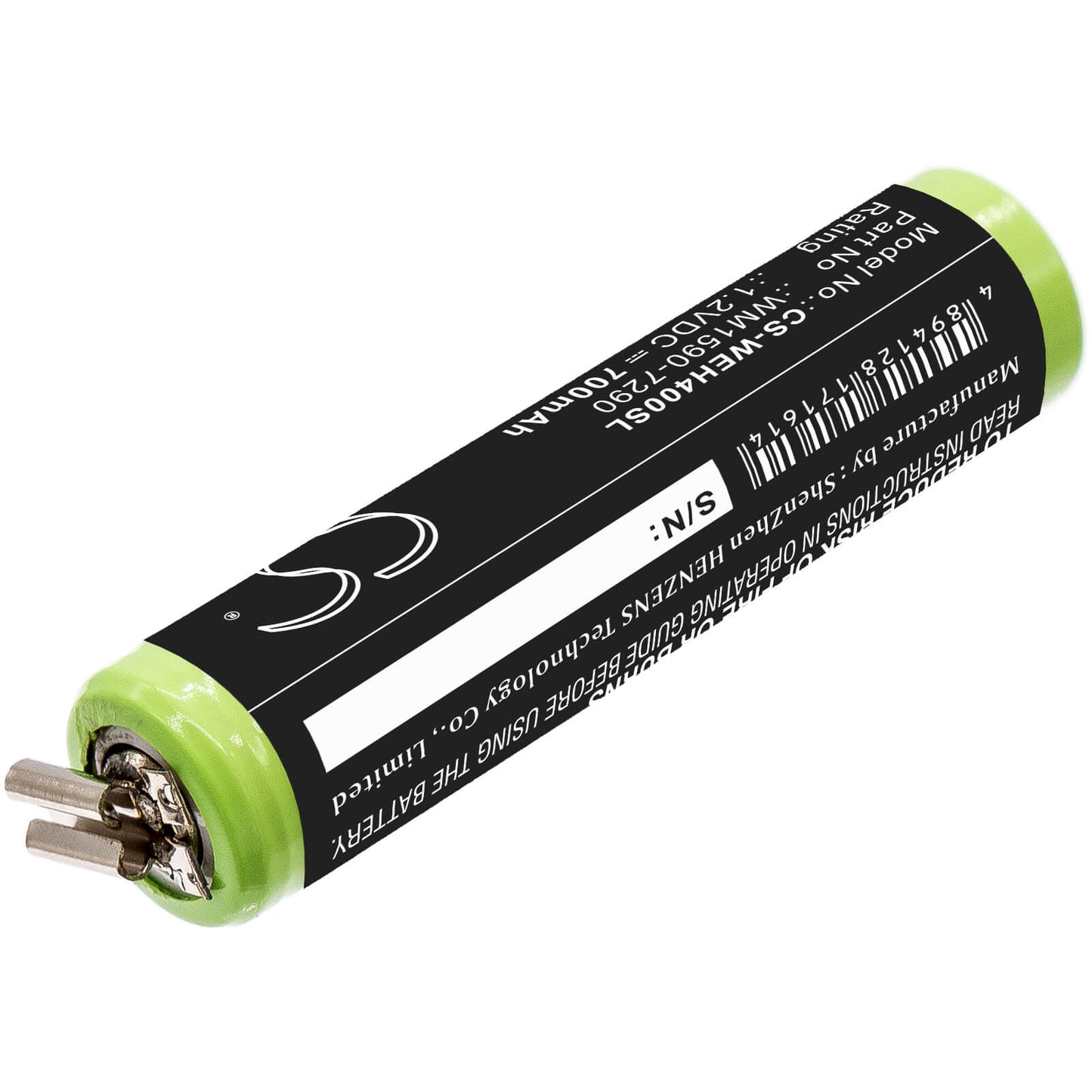 1.2V, 700mAh, Ni-MH Battery fits Wella, Bella, Chromini, 0.84Wh