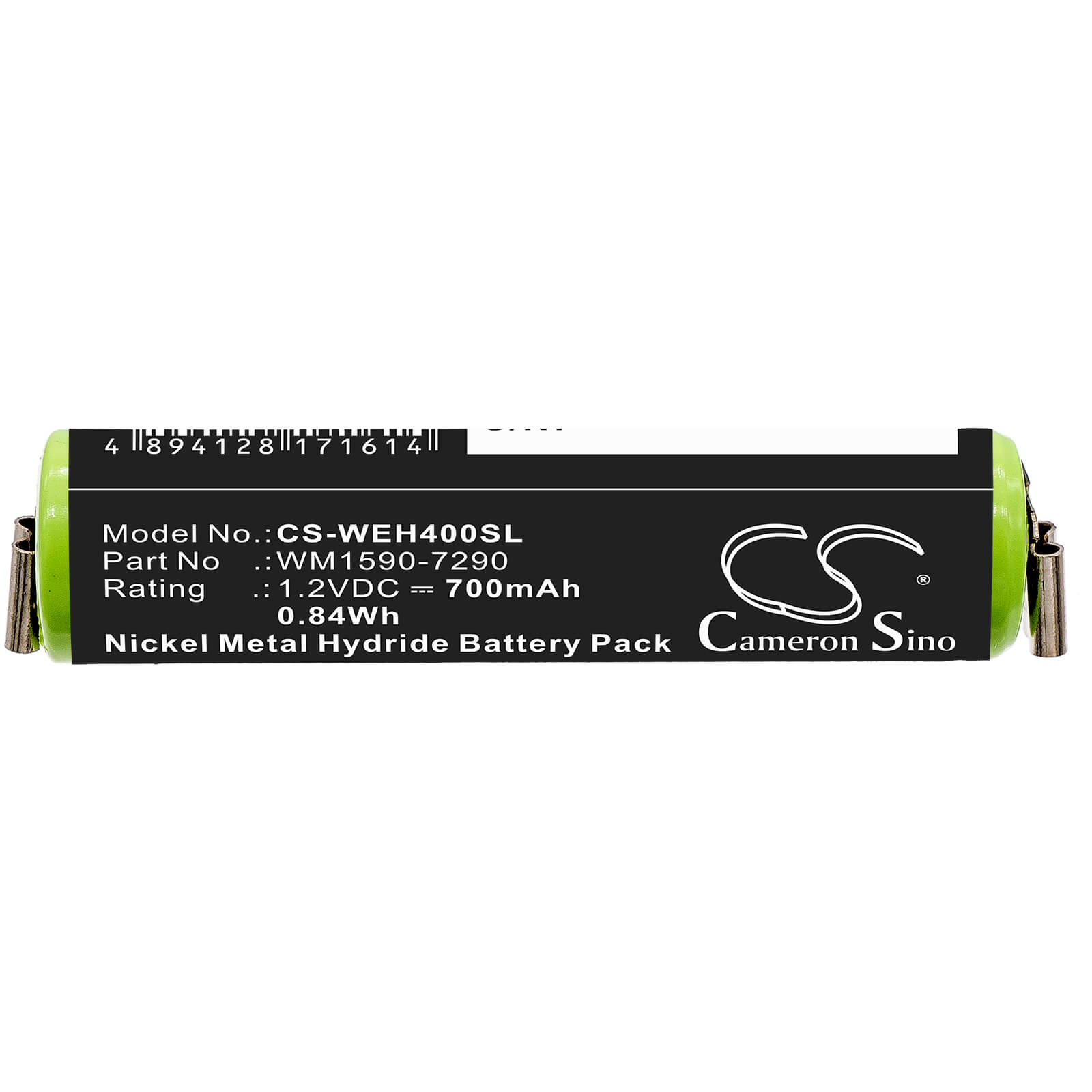 1.2V, 700mAh, Ni-MH Battery fits Wella, Bella, Chromini, 0.84Wh