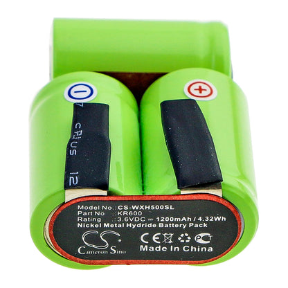 3.6V, 1200mAh, Ni-MH Battery fits Wella, Xpert Hs50, 4.32Wh