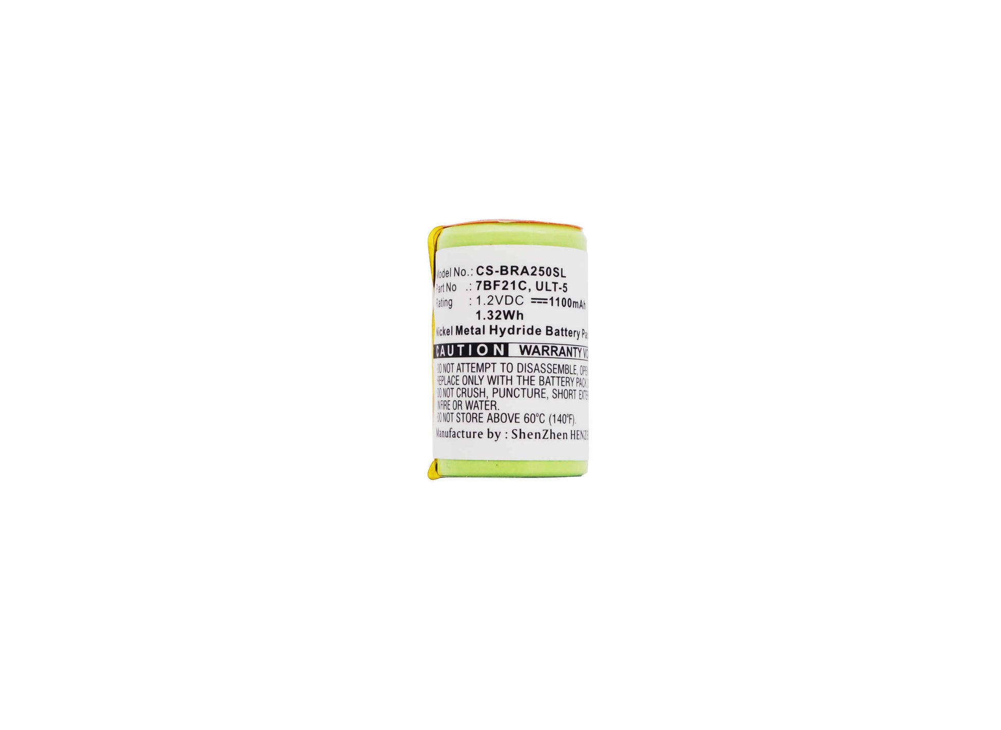 1.2V, 1100mAh, Ni-MH Battery fits Remington, Df30, Df40, 1.32Wh