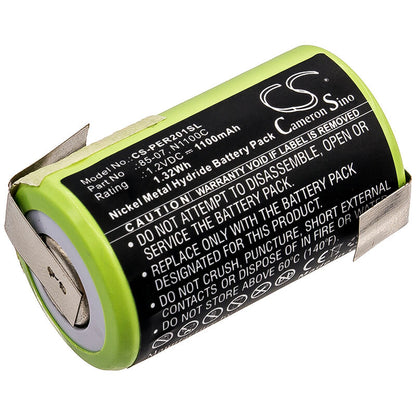 1.2V, 1100mAh, Ni-MH Battery fits Panasonic, Er201, Er398, 1.32Wh