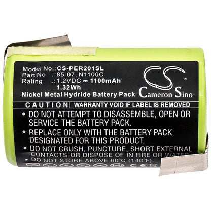 1.2V, 1100mAh, Ni-MH Battery fits Panasonic, Er201, Er398, 1.32Wh