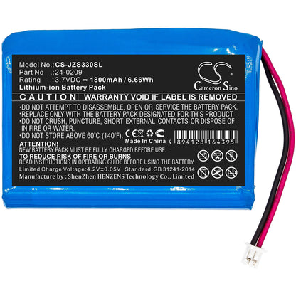 3.7V, 1800mAh, Li-ion Battery fits Jandy, Zodiac E33 Eos Wireless Remote, 6.66Wh