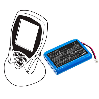 3.7V, 1800mAh, Li-ion Battery fits Jandy, Zodiac E33 Eos Wireless Remote, 6.66Wh