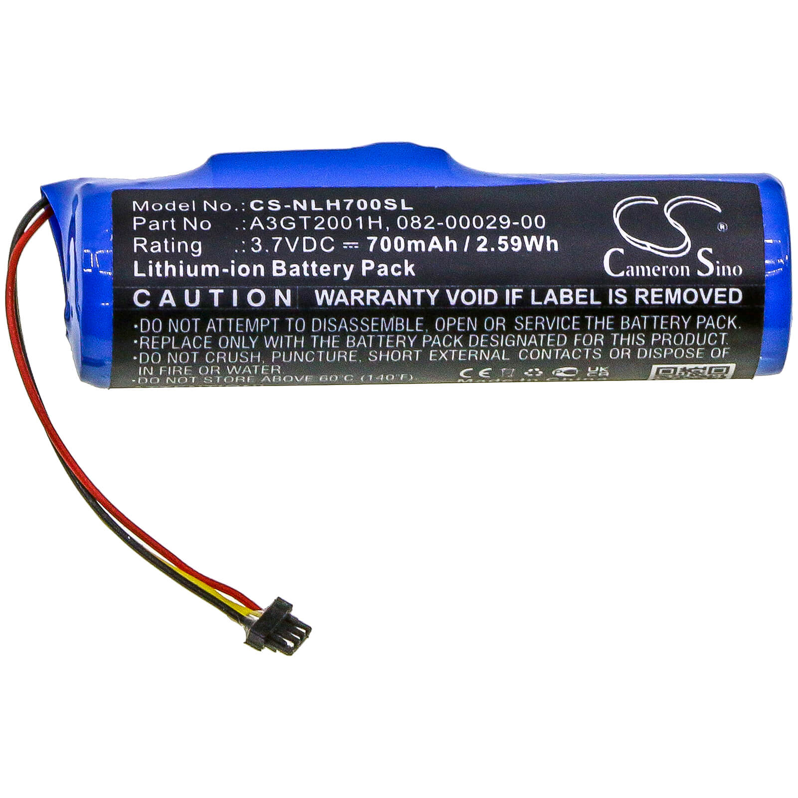 3.7V, 700mAh, Li-ion Battery fits Nest, A0078, Connect, 2.59Wh