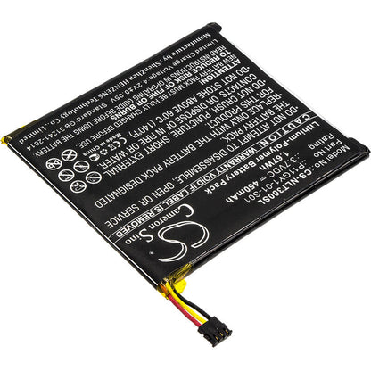 3.7V, 450mAh, Li-Polymer Battery fits Nest, Learning Thermostat T200377, Learning Thermostat T200477, 1.665Wh