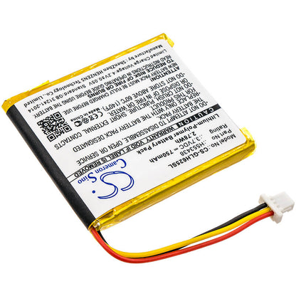 3.7V, 750mAh, Li-Polymer Battery fits Globalstar, Gh625xt, 2.775Wh