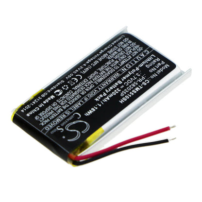 3.7V, 320mAh, Li-Polymer Battery fits Tomtom, Spark 510, 1.184Wh