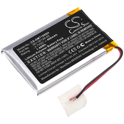 3.7V, 400mAh, Li-Polymer Battery fits Garmin, 010-02357-00, Fenix 6x, 1.48Wh