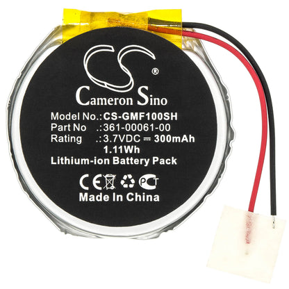 3.7V, 300mAh, Li-ion Battery fits Garmin, Fenix 1, Fenix 2, 1.11Wh