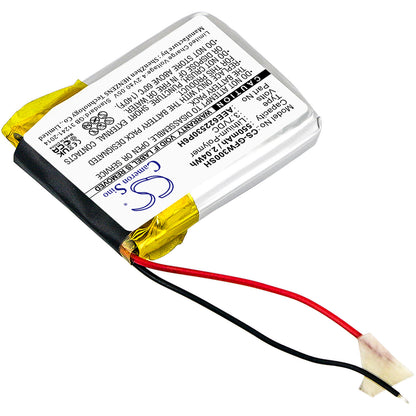 3.7V, 550mAh, Li-Polymer Battery fits Golf Buddy, Wt3 Gps Watch, 2.035Wh
