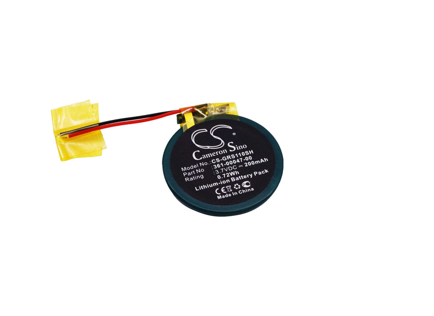 3.7V, 200mAh, Li-ion Battery fits Garmin, Approach S1, Approach S3, 0.74Wh