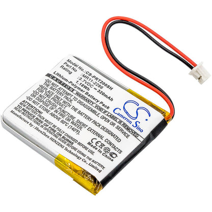 3.7V, 320mAh, Li-Polymer Battery fits Casio, Prt-2gp, 1.184Wh