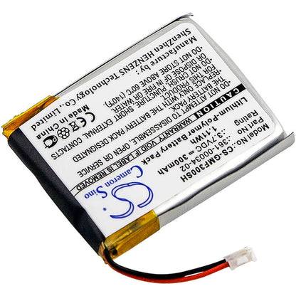 3.7V, 300mAh, Li-Polymer Battery fits Garmin, Fenix 3, Fenix 3 Hr, 1.11Wh