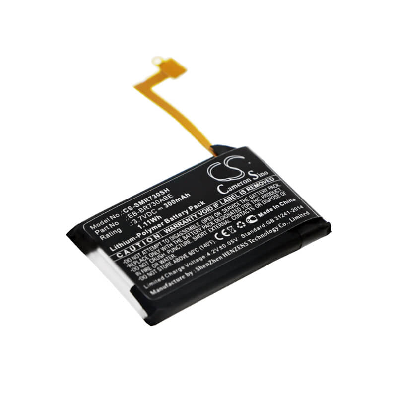 3.7V, 300mAh, Li-Polymer Battery fits Samsung, Galaxy Gear S2 3g, Gear S2 3g, 1.11Wh