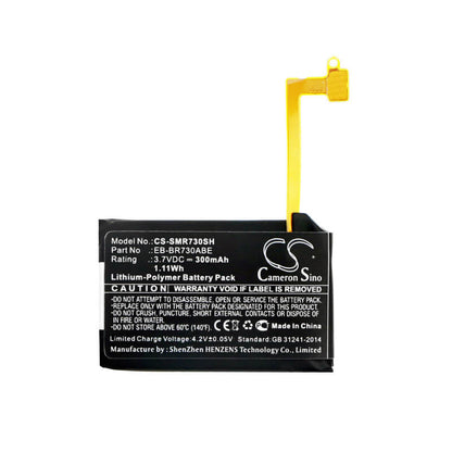 3.7V, 300mAh, Li-Polymer Battery fits Samsung, Galaxy Gear S2 3g, Gear S2 3g, 1.11Wh