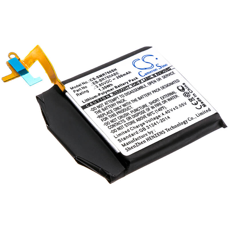 3.85V, 350mAh, Li-Polymer Battery fits Samsung, Gear S3 Classic, Gear S3 Classic Lte, 1.3475Wh
