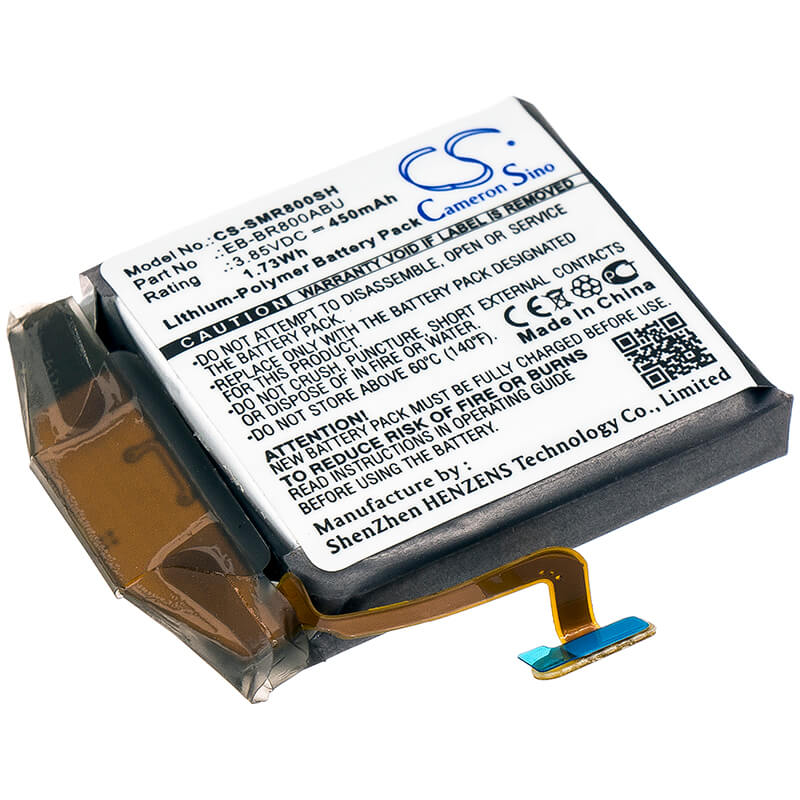 3.85V, 450mAh, Li-Polymer Battery fits Samsung, Galaxy Watch 46mm, Sm-r800, 1.7325Wh