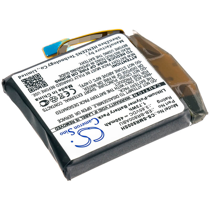 3.85V, 450mAh, Li-Polymer Battery fits Samsung, Galaxy Watch 46mm, Sm-r800, 1.7325Wh